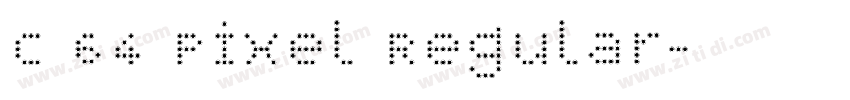 C 64 Pixel Regular字体转换